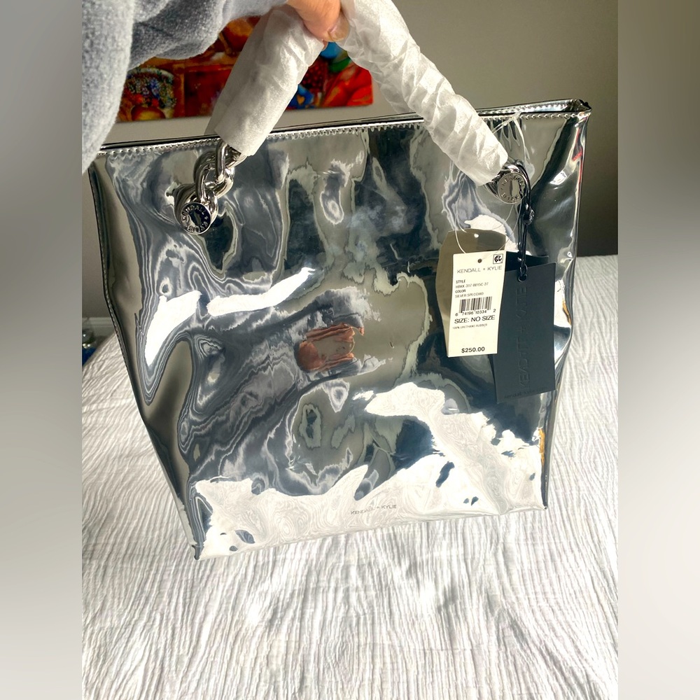 Kendall + Kylie Van Metallic Bag with Strap
